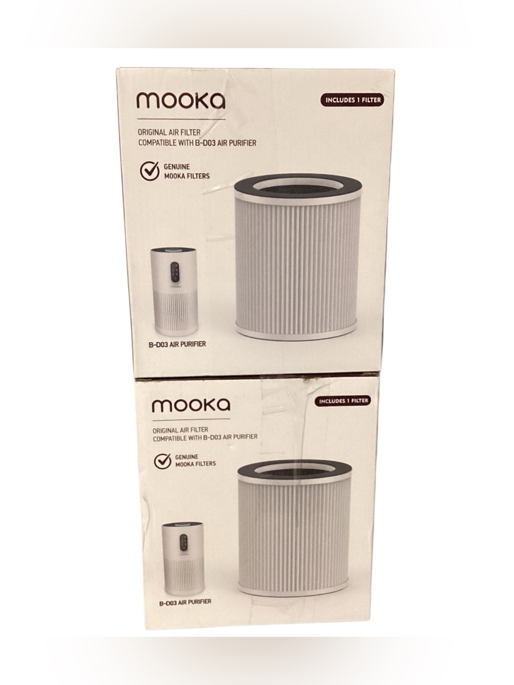 2 Air Filters MOOKA replacement filters designed for B-D03 air purifier